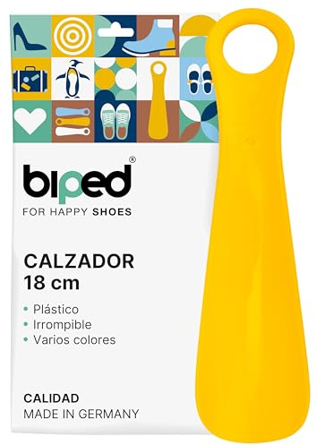 biped calzascarpe in plastica 18 cm – Mini leva scarpe ergonomico da viaggio – Perfetto per bambini e adulti – Accessorio compatto e pratico z2798(giallo)