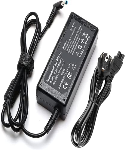 Hp Laptop Ladekabel 45W, 19.5V 2.31A Laptop Ladekabel für HP Elitebook Folio, Pavilion Touchsmart, Spectre Ultrabook, HP Stream 11 13 14 Serie (4,5 mm x 3 mm)