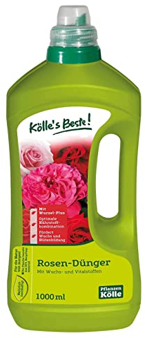 Rosen-Dünger 1 l, Flüssigdünger für Rosen, Düngemittel, Düngung, Kölle's Beste Rosen-Dünger