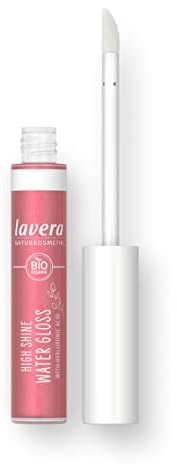 lavera High Shine Water Gloss -Pink Lagoon 04 - Intensive Farbe & Glanz - Federleichte Textur - Bis zu 6 Stunden Halt - vegan - Naturkosmetik - 5,5 ml