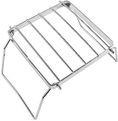 JISADER Herdhalter Klappgrill Edelstahl Camping, Mini Grill Outdoor, Topfständer Outdoor, kohlegrill klein klappbar, Holzkohle Tragbar Grill für Camping Trekking Garten Picknicks Hinterhöfe Trekking