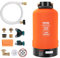 VEVOR RV Water Softener, 16,000 Grain Portable Water Softener, with 3/4 Brass Fittings and 42 Hose, Soften Hard Water Filter System for RVs, Trailers, Boats, Mobile Car Washing, Pressure Washing