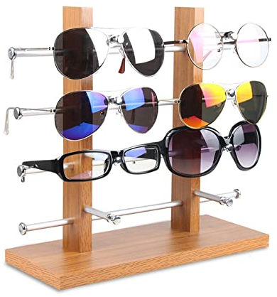 WAOCEO Supporto per Occhiali Occhiali da Vista in Legno Glasss Display Glasses Sunglasses Portabicchieri Portabicchieri Portabicchieri Redwood Espositore per Occhiali (Size : 1)