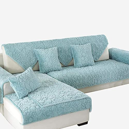 KemNet Sofa Überzug, Universelle rutschfeste Couch Bezug Sofaschoner, L Form Sofaüberwurfe, Sofadecken Für Sitzfläche, Waschbar Sofaüberwurf, Waschbar Sofaschutz, Grau,90×160cm