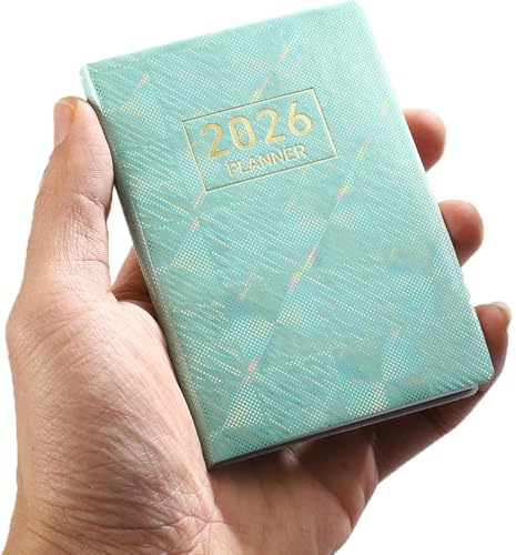 ZELAITE Terminplaner 2026 A7, 2026 Planer, Januar 2026 - Dezember 2026 Wochenplaner, Klein und leicht, einfache Organisation des täglichen Lebens – Planer 2026 (C)