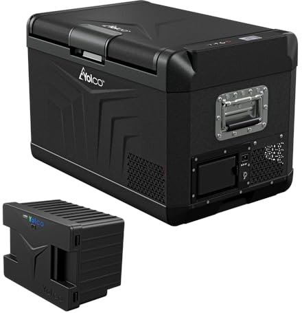Yolco GCX37 Black Kompressorkühlbox mit modulare Batterie Yopower SC4B,