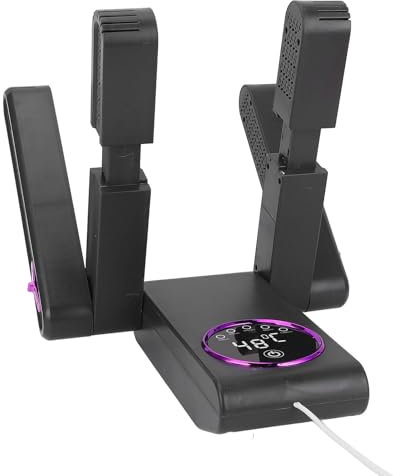 Boot Dryer för Arbetsstövlar, Sko Torktumlare med Timer för Hemresor, Dubbel Arm Elektrisk Sko Torktumlare Bärbar Handskar Torktumlare Fällbar Sko Torktumlare Justerbar Vinkel