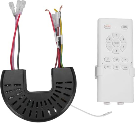 Kit di Controllo del Telecomando del Ventilatore a Soffitto DC Frequenza Variabile Ventilatore a Soffitto Kit di Controllo Remoto a 6 velocità Ventole a Soffitto Universale e
