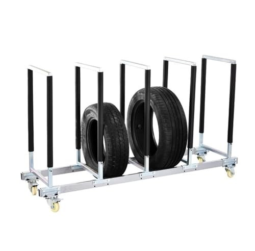SaryEdge Soporte para Llantas de Grado Comercial, Soporte para Llantas, Soporte para Llantas Resistente con Ruedas para talleres de reparac(