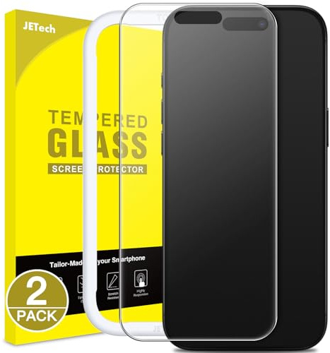 JETech Matte Skärmskydd för iPhone Air, Bländskydd 9H Härdat Glasfilm, Anti-Fingeravtryck, Smidig Beröring, Enkelt Installation, Skal-Vänligt, 2-Pack