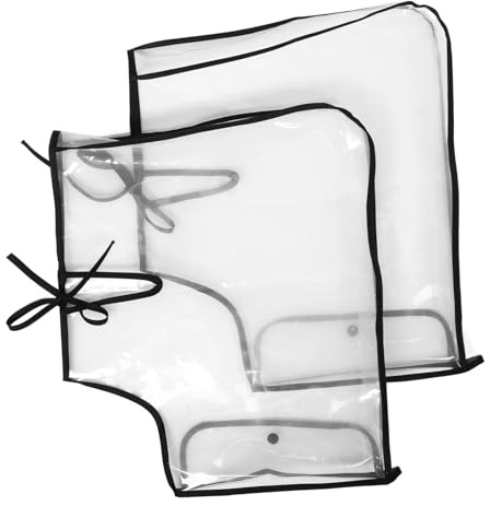 Housse de Guidon de Moto Coupe-vent Grand Format en Plastique | Imperméable, Bouche Large, Installation Facile, pour Moto, Protection Pluie