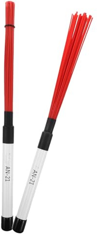 DECORNIJIA Nylon Jazz Drum Brushes für Snare und Akustik Schlagzeug Langlebige Nylonbesen mit Dynamischem Klang für Percussion Zubehör und Professionelle Rhythmus performance