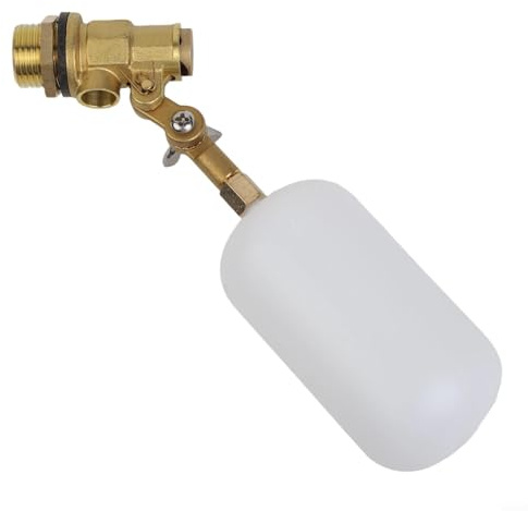 Valvola galleggiante da 1 sopra 2 1/2 pollici per stagno serbatoio bestiame acquario regolabile riempimento automatico spegnimento Avere connettore in ottone con compatibile