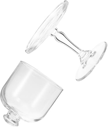 Ciieeo Alzata per Dolci in Vetro con Campana Trasparente Elegante e Resistente, Supporto per Cupcake Mini Facile da Pulire per Coffee Shops e Feste
