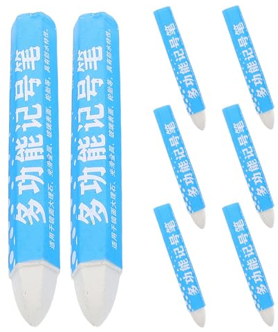 KOMBIUDA 8pcs White Tire Marker Pen Wax Crayon for Car Tyres Lettering