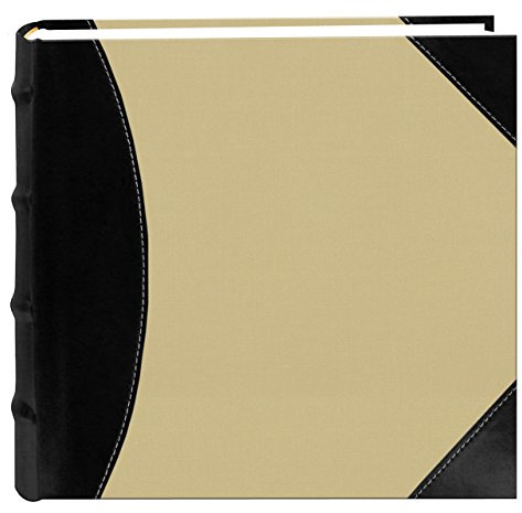 Pioneer Photo Albums 622500 High Capacity Photo Album, 500 Memo Pockets, Black and Beige
