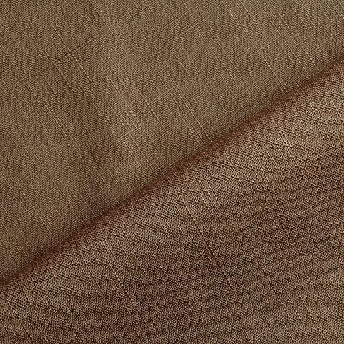 Holmar - Leinen Stoff Meterware - 100% Leinen - vorgewaschen (braun)
