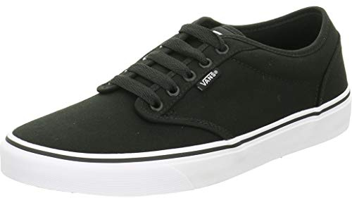 Vans Men's Atwood Trainers, Black Canvas Black White, 15 UK