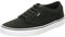 Vans Men's Atwood Trainers, Black Canvas Black White, 15 UK
