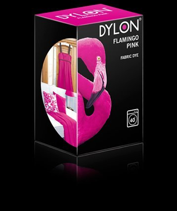 3 x 200 g (Gramm) Dylon Textilfarbe Beuteln für Verwendung – Ideal für größere Stoff/Kleidung Einträge – Eine Vielzahl von Farben/erhältlich inkl. schwarz, blau, grün, pink, gelb, orange, braun, violett, rot, navy und grau (Flamingo Pink 29)