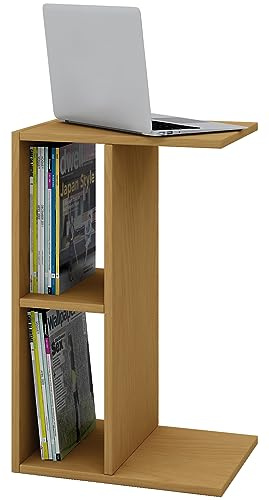 VCM Beistelltisch 40x30x63 cm 2 Fächer Holzwerkstoff Set Fach Deko | Praktische Ablagefläche mit zusätzlichem Stauraum - in Wohn- oder Schlafzimmer - für Designliebhaber