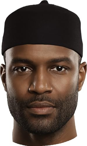 Dupsie's Black Wool Fez Hat for Men – Soft Felt Igbo Cap | Traditional African Hat for Cultural, Religious & Fashion Wear