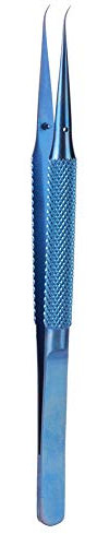 Ti Alloy Tweezer Precision Curved Tweezers Set Pointed Precision Tweezer Microscope Motherboard Fingerprint Jump Line Wire Repair Phone Welding for All Soldering Repairs(Curved)