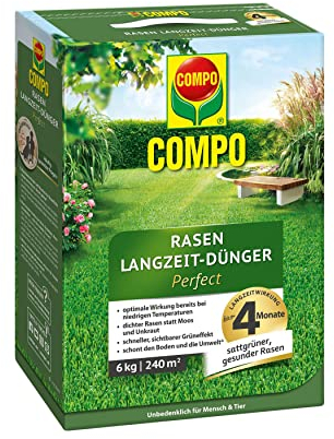 COMPO Rasen Langzeit-Dünger Perfect 6kg für 240m²