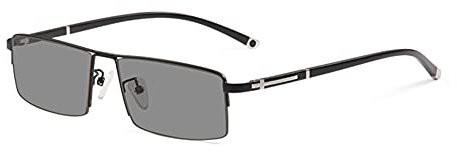 EYEphd Men's Smart Progressive Multifocal Photochromic Reading Glasses, HD Resin Lens Outdoor Sunglasses/UV400 Diopter +1.0 to +3.0,02,+3.0