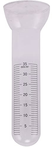 matches21 Ersatzglas für Regenmesser Ersatz gut ablesbare Skala Niederschlagsmesser Glas transparent 1 STK Ø 8x23 cm