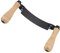 Outil de rasage, dureté HRC 30, manche en bois robuste et durable, couteau de tirage en acier au tungstène pour le bois(10 pouces)