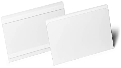 Durable Etikettentasche HARD COVER selbstklebend A5 quer, Packung à 10 Stück, 118319