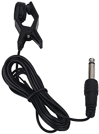 Clip-On-Tonabnehmer, Tragbares Akustik-Mikrofon Zum Anklemmen, Akustikgitarren-Mikrofon-Tonabnehmer, Kontaktmikrofon, Gesangs-Tonabnehmer, Audiowandler für Tuner-Musikinstrumente