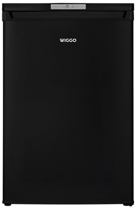 Wiggo - freistehender Gefrierschrank klein 58 x 55 x 85 cm I schlichter Tiefkühlschrank 35 kg I 91L I intelligenter & eleganter Gefrierschrank schwarz 91L I WF-TT8(DB) I Tisch Tiefkühltruhe EEK D