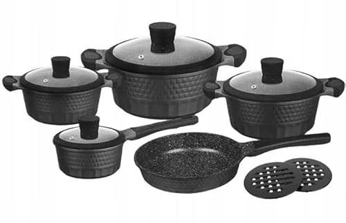 Zilner 11-TLG Topfset Induktion, Töpfe & Pfannen beschichtet, Kochtopf Set | induktions Töpfe Set, Kochtöpfe, Töpfe Induktion | Kochgeschirr Set, Topfset induktionsgeeignet ZL-008514