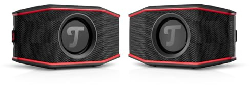 Teufel ROCKSTER GO 2 Stereo Set Bluetooth Speaker, Wasserdicht IP67 | Tragbarer Lautsprecher für draußen, mit langer Akkulaufzeit (28 h), Wireless Musikstreaming, USB Soundcard, Outdoor - grau