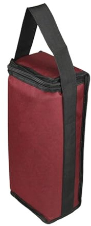 GSJNHY Flaschentüten Rote doppelte Wein-isolierte Thermostat-Tasche, Eisbeutel, Picknick-Geschenk, Oxford-Stoff, isolierte Weinkühltasche for Party, Hochzeit