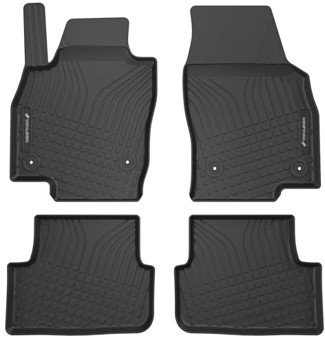 Walser Premium Fussmatten Auto für Seat Arona/Seat Ibiza V/VW Polo VI 2017-Heute, Skoda Fabia IV/VW Taigo 2021-Heute, 100% passgenaue Gummimatten Auto - Made in EU, robuste Fußmatten Auto
