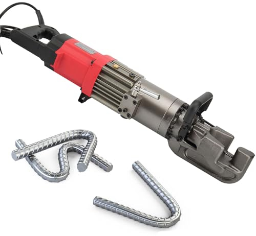HENGCMM Rohrbiegegerät Hydraulisch Tragbare Bewehrungsbiegemaschine 220 V Bewehrungsbieger, Bewehrungsbiegewerkzeug, Biegen von bis zu 16 22 25 mm Bewehrungsstäben, Handgeführte Biegemaschine,22mm