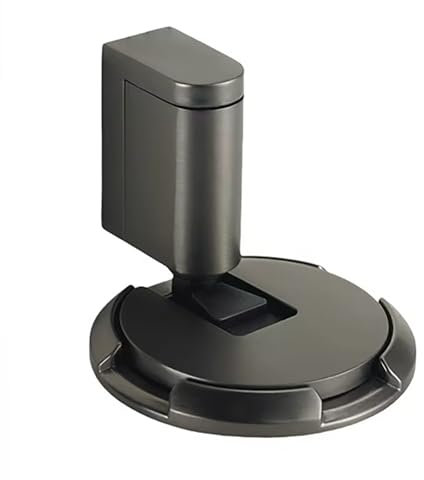 Türstopper Boden Kleben, Tür Stopper Boden Ohne Bohren, Höhenverstellbarer Türhalter Boden Selbstklebend oder zum Schrauben, Floor Door Stopper für Verschiedene Türtypen