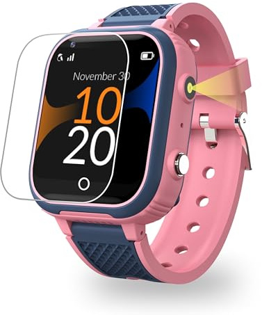Robin K1 · Reloj GPS niños localizador y Llamadas | Llamadas, Chat Seguro, SOS, Modo Clase, Linterna, Podómetro, App Familiar Robin | Sin Juegos, ni Distracciones, ni Redes Sociales (Sin SIM, Rosa)