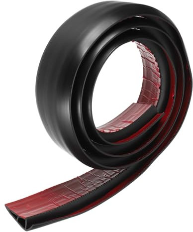 QUARKZMAN 6.56 Pies x 2.8 Tira Transición Suelo, Tiras Autoadhesivas Para Cubrir Huecos Suelo Vinilo, Borde Suelo Laminado, Tira Divisoria Para Unir Alfombra A Baldosa, Negro