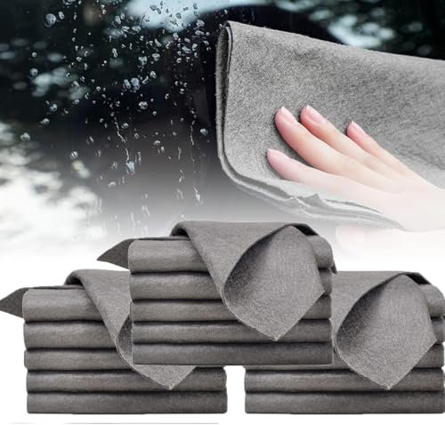 Thickened Magic Cleaning Cloth - Reuseable Magic Fiber Microfiber Cleaning Cloths, Streak Free Microfiber Cloth Multipurpose Miracle Towels Rags for Kitchen, Window, Glass, Cars (15, 30 * 40cm)