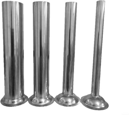 UTTASU 4PCS Stainless Steel Sausage Funnel Set For Meat Grinder, 8# Sausage Stuffing Tubes, 4 Sizes Sausage Making Attachments, Kitchen Tool