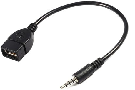 KIMISS USB a 3.5 Mm Male Aux Adaptador Cable de 3.5 Mm Macho a USB Femenino Converter para Automóvil Stereo a Jack Adaptador