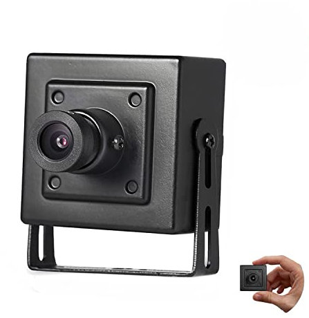 REVODATA 4MP Mini PoE Cámara IP, Pequeña Cámara de Seguridad Interior 3.6mm Lente P2P Vista Remota CCTV Cámara de Video H.265/H.264 (I706-P-HS4)