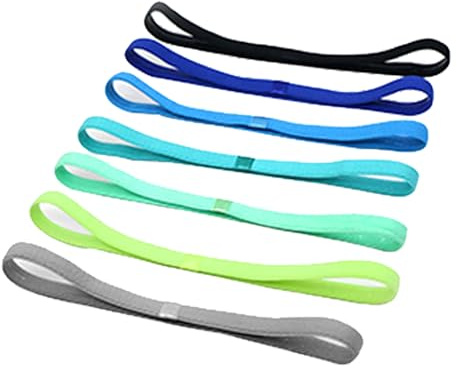 MayuMay Mini Sport Stirnband für Laufen, Basketball (7pk)