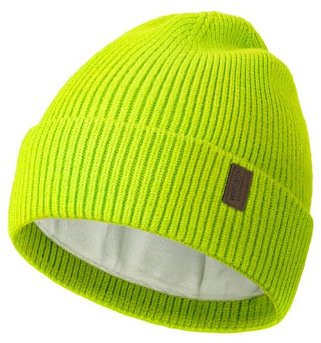 Wmcaps Mütze Herren mit Dickem Warmem Weichem Fleece-Futter | Klassische Modelle, sicherer Sitz, Versatile All-Day, für Outdoor-Arbeiten, Geschenke für Papa und Ehemann