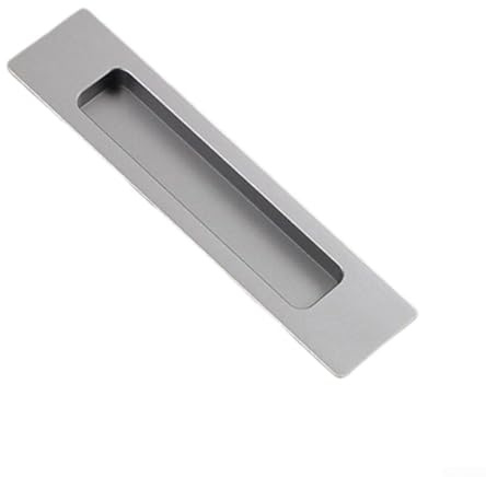 Schiebetürgriff, mit eingebetteten Schlitzen, hergestellt aus Aluminiumlegierung für lange Lebensdauer auf Schiebetüren, Falttüren, Schränken und Kleiderschränken (grau)
