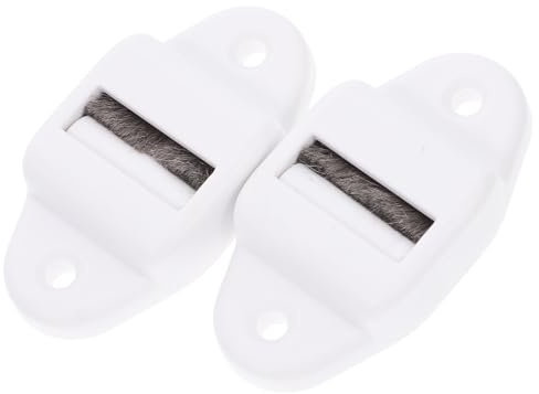 KOMBIUDA 2 Pezzi Guida Cinghia Tapparella in Alluminio con Rotelle in Plastica per Tende Scorrevoli Ricambi Doppia Guida per Otturatori Facili da Installare